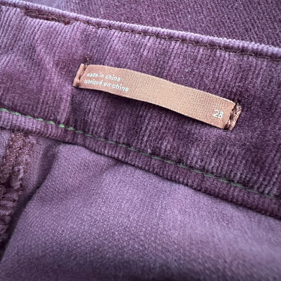 NWT Anthropologie Pilcro High-rise Skinny Corduroy in Mulberry - Picture 4 of 6